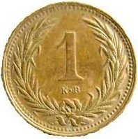 1 Fillér — Obverse