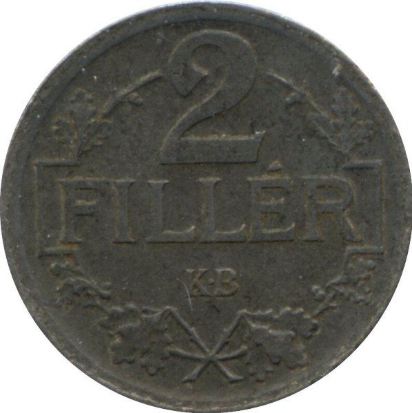 2 Fillér — Obverse
