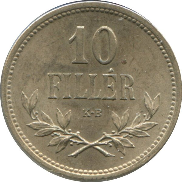 10 Fillér — Obverse