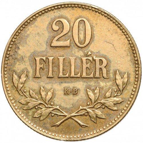 20 Fillér — Obverse