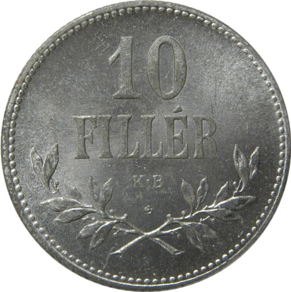 10 Fillér — Obverse
