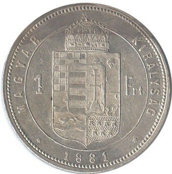 1 Florin (K•B• - large head & legends) — Obverse