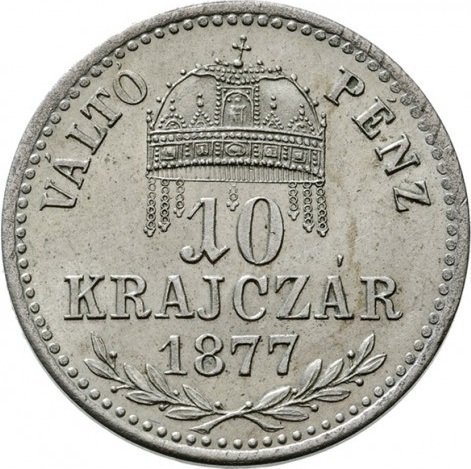 10 Krajczár — Obverse