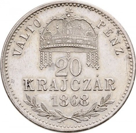 20 Krajczár — Obverse