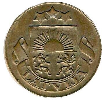 1 Santims — Reverse