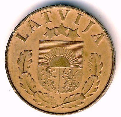 1 Santims — Reverse