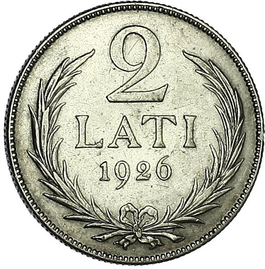 2 Lati — Obverse