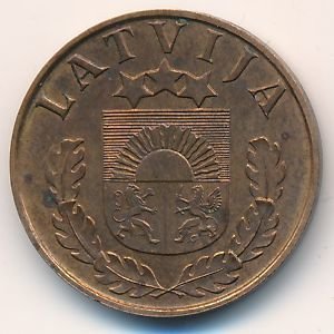 2 Santimi (Diameter 19.0 mm) — Reverse