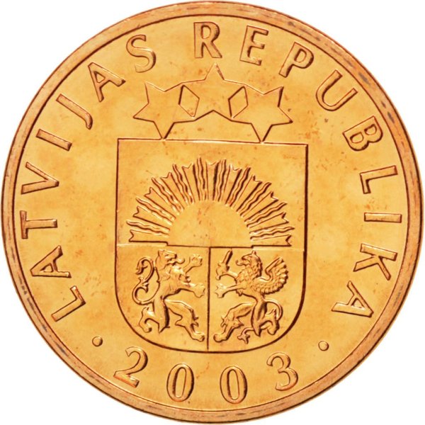 1 Santims — Reverse