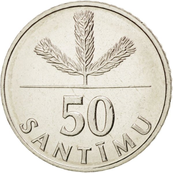 50 Santimu — Obverse