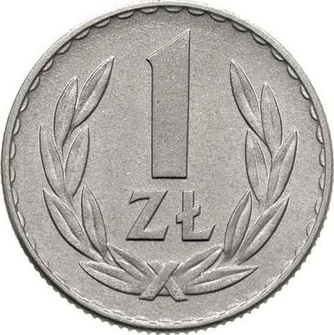 1 Złoty (large legend) — Obverse
