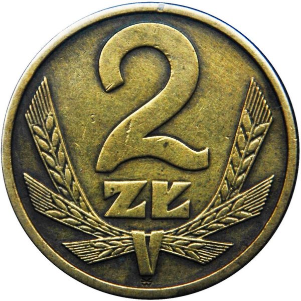 2 Złote (wide legend) — Obverse