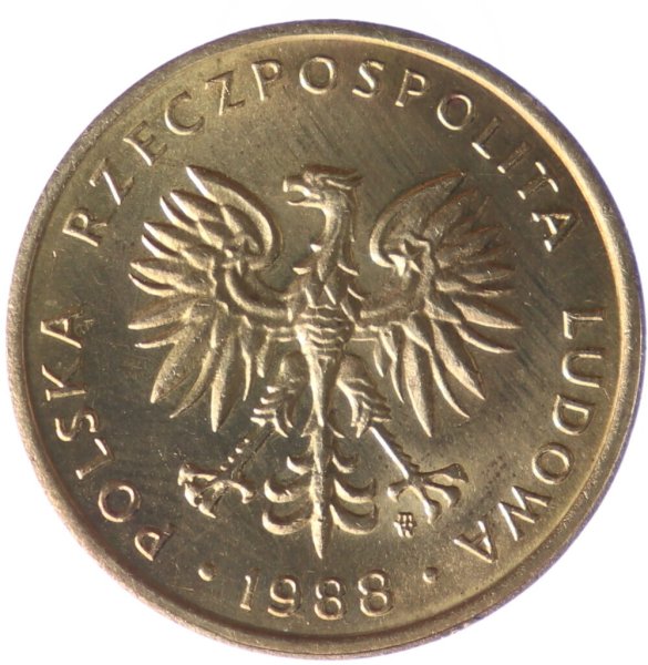 5 Złotych (small legend) — Reverse