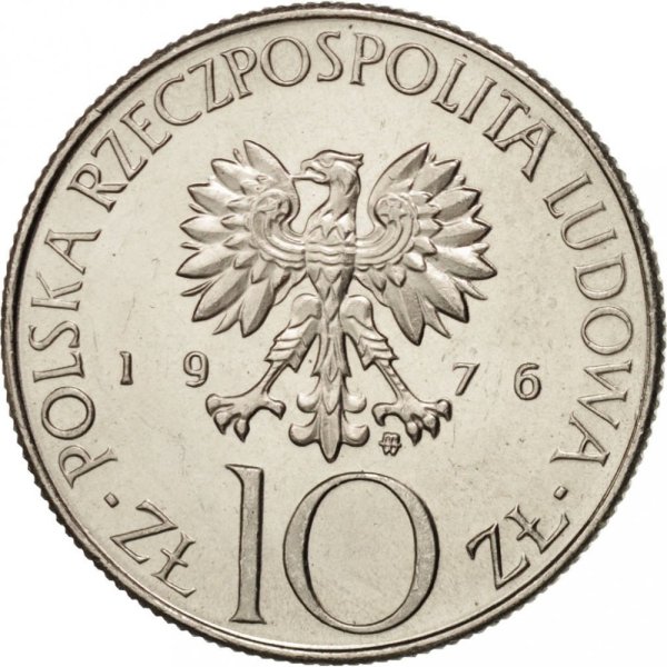 10 Złotych (poet Adam Mickiewicz) — Obverse