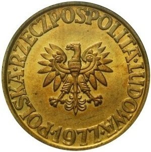 5 Złotych (thick legend) — Reverse